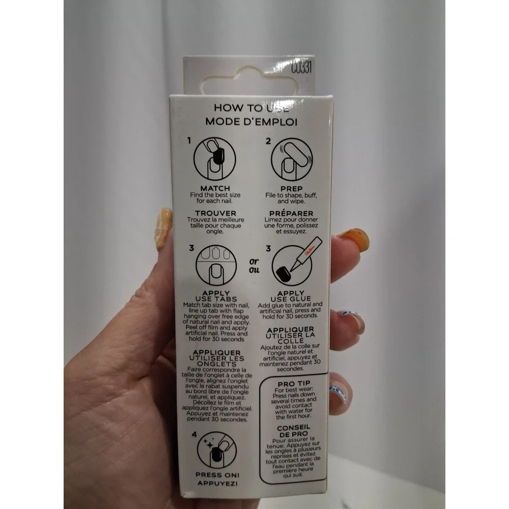 Sally Hansen Perfect Press-On Nails, C0331 Onyx-pected HB1